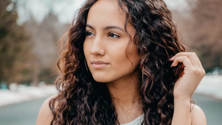 woman considering online abortion