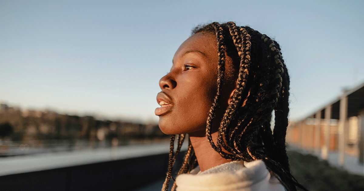 A woman thinking about her STD test results